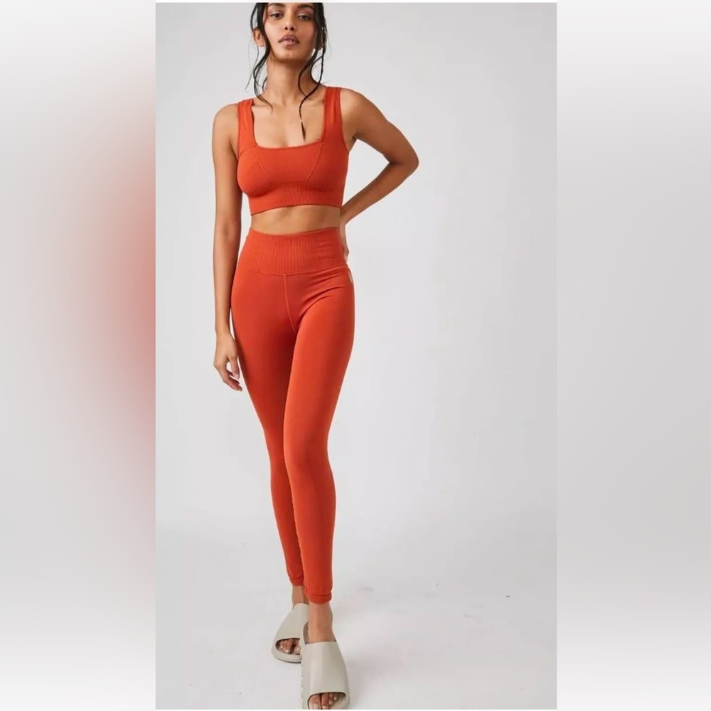 Free People Good Karma Leggings in Burnt Orange XS-S